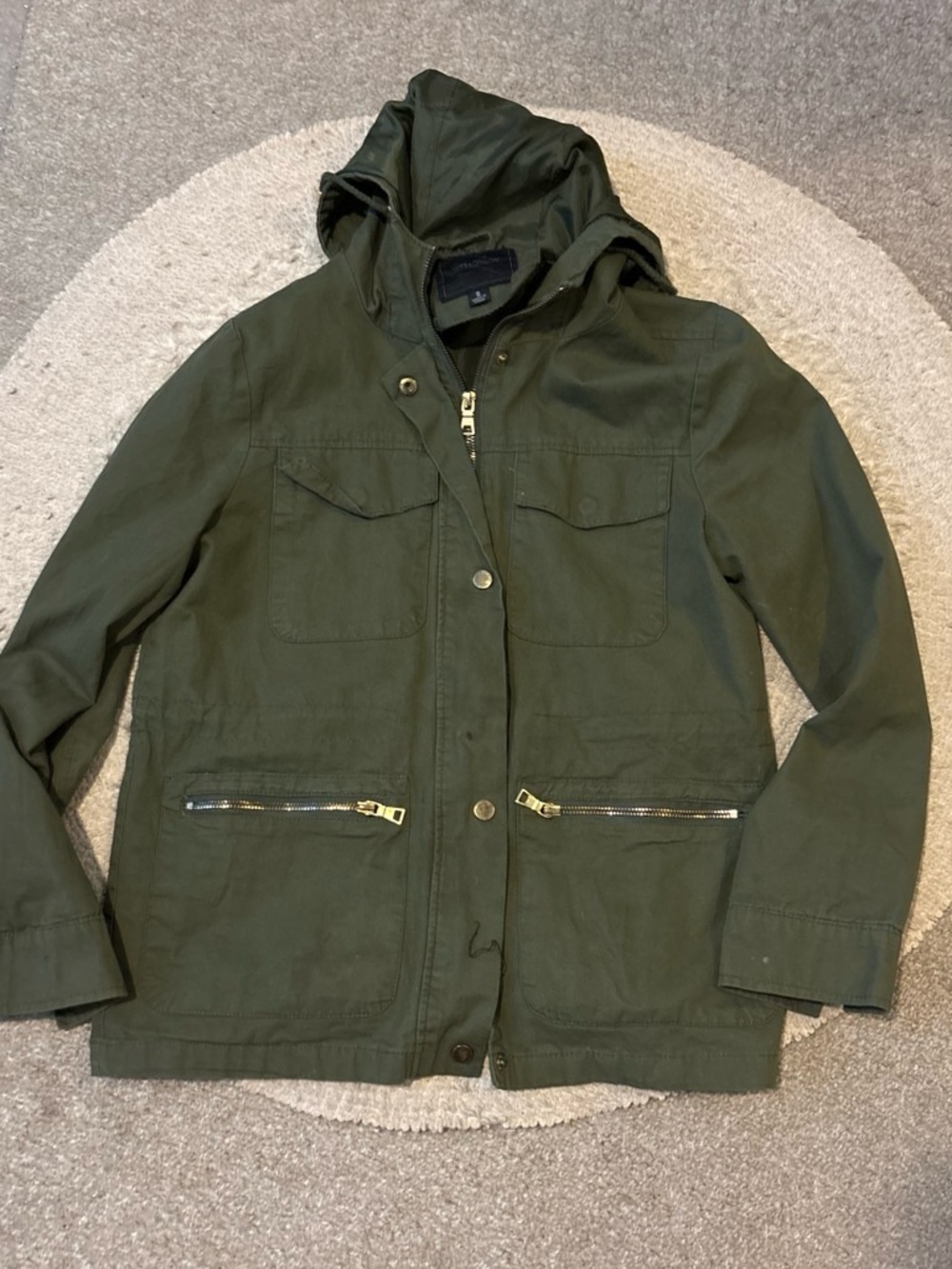 Olive green utility jacket